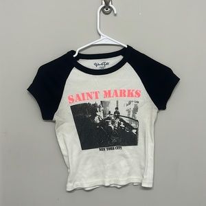 brandy melville cropped tee